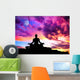 Yoga Meditation Silhouette Pose Wall Decal