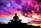 Yoga Meditation Silhouette Pose Wall Decal