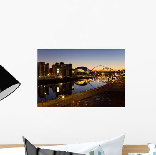 River Tyne Night Wall Decal