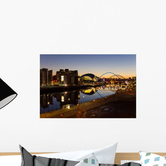 River Tyne Night Wall Decal