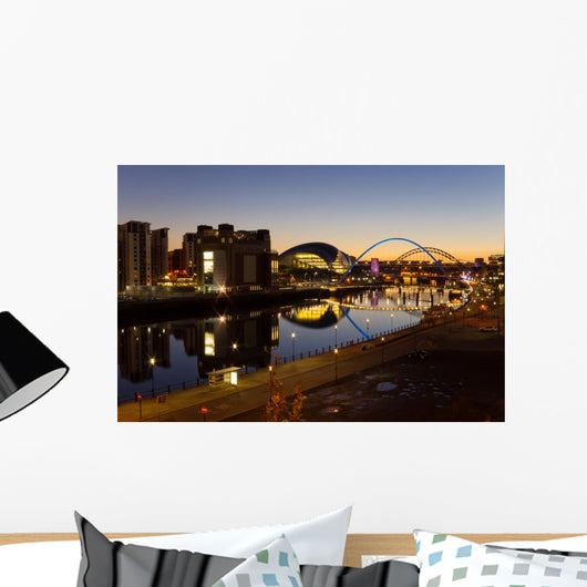 River Tyne Night Wall Decal