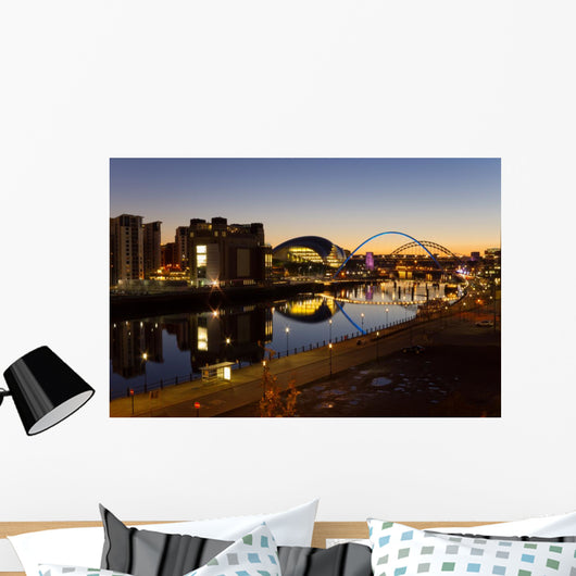 River Tyne Night Wall Decal