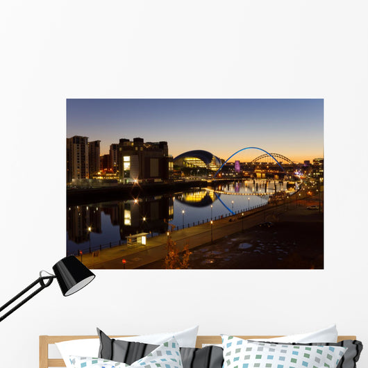 River Tyne Night Wall Decal