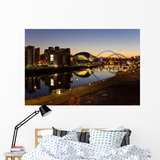 River Tyne Night Wall Decal