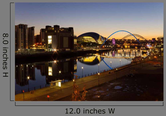 River Tyne Night Wall Decal