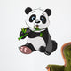 Panda Eating Bamboo Wall Decal