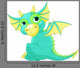 Cartoon Baby Dragon Wall Decal