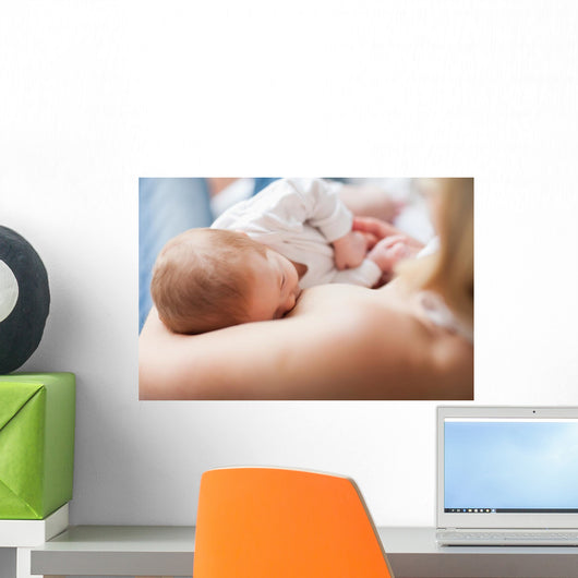 Newborn Getting Suckled Wall Decal