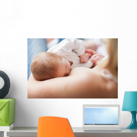 Newborn Getting Suckled Wall Decal