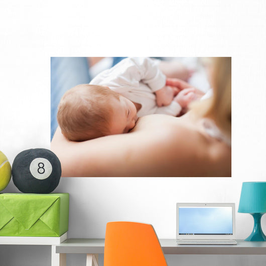 Newborn Getting Suckled Wall Decal