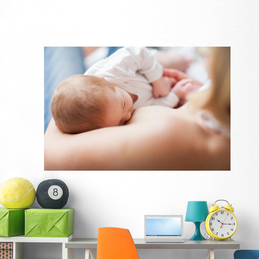 Newborn Getting Suckled Wall Decal