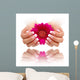 French Nail Pink White Wall Decal