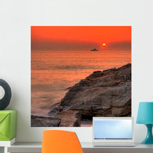 Sunset Ocean Wall Decal