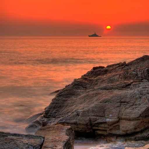 Sunset Ocean Wall Decal