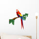 Detailed Macaw Bird Illustration Wall Decal