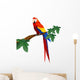 Detailed Macaw Bird Illustration Wall Decal