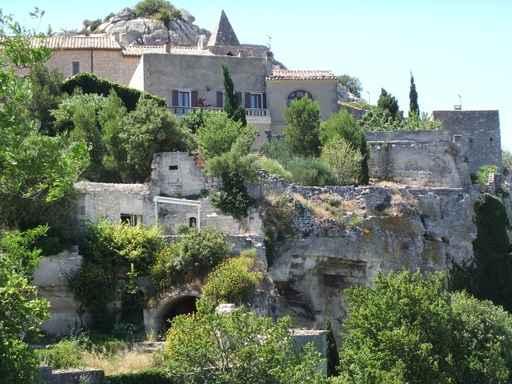 Les Baux-de-Provence Overgrown Buildings Wall Decal