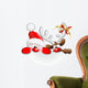 Santa and Reindeer Santa Claus Wall Decal