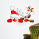 Santa and Reindeer Santa Claus Wall Decal