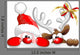 Santa and Reindeer Santa Claus Wall Decal