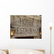 Hotel Restaurant Wall Decal