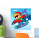 Winter Scene with Girl Wall Decal