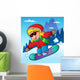 Winter Scene with Girl Wall Decal