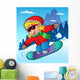 Winter Scene with Girl Wall Decal