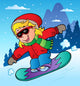 Winter Scene with Girl Wall Decal