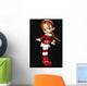 Santa's Helper Cute Toon Wall Decal