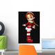 Santa's Helper Cute Toon Wall Decal