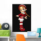 Santa's Helper Cute Toon Wall Decal