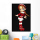 Santa's Helper Cute Toon Wall Decal