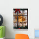 Cats Christmas Window Wall Decal