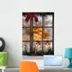 Cats Christmas Window Wall Decal