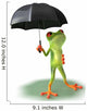 Frog Afraid Rain Wall Decal