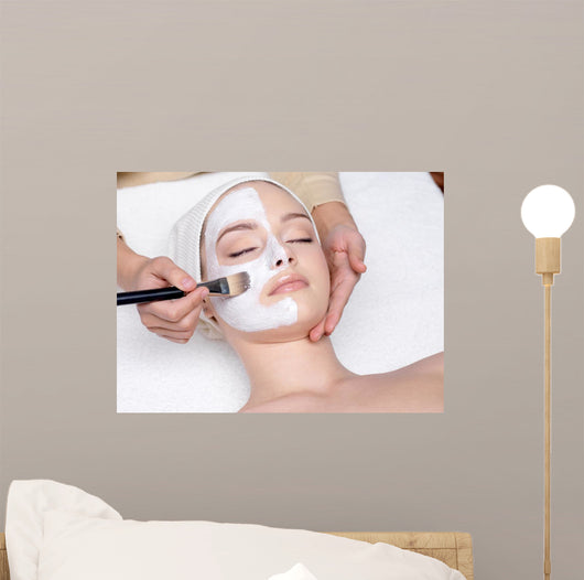 Woman Having Facial Cosmetic Wall Decal