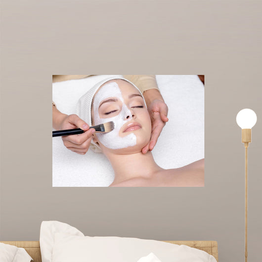 Woman Having Facial Cosmetic Wall Decal
