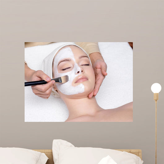 Woman Having Facial Cosmetic Wall Decal