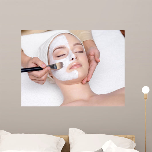 Woman Having Facial Cosmetic Wall Decal