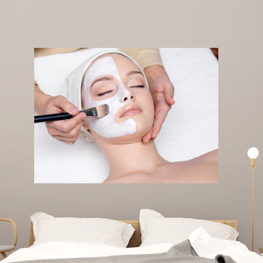 Woman Having Facial Cosmetic Wall Decal