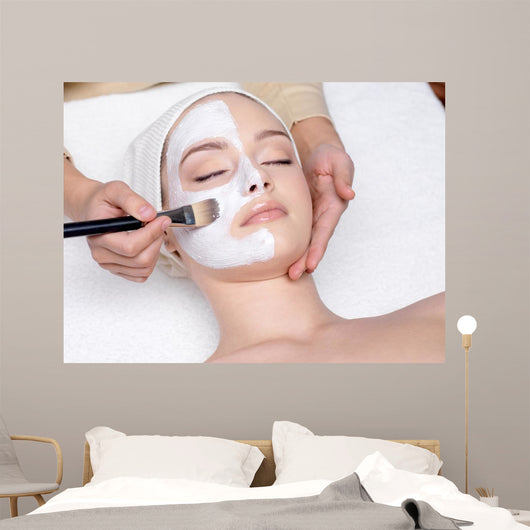 Woman Having Facial Cosmetic Wall Decal