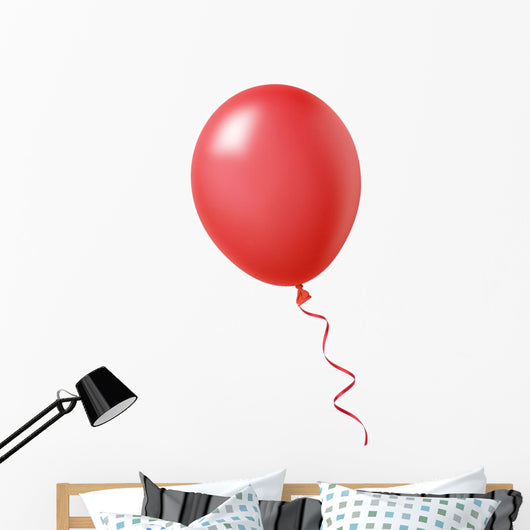 Red Balloon Wall Decal