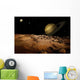 Outer Space Landscape Wall Decal