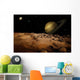 Outer Space Landscape Wall Decal