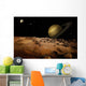 Outer Space Landscape Wall Decal