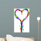 Heart Made Liquid Paint Wall Decal