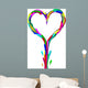Heart Made Liquid Paint Wall Decal