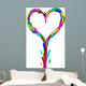 Heart Made Liquid Paint Wall Decal