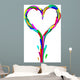 Heart Made Liquid Paint Wall Decal